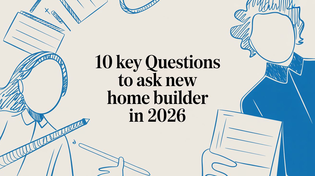 10 Key Questions to Ask New Home Builder in 2026