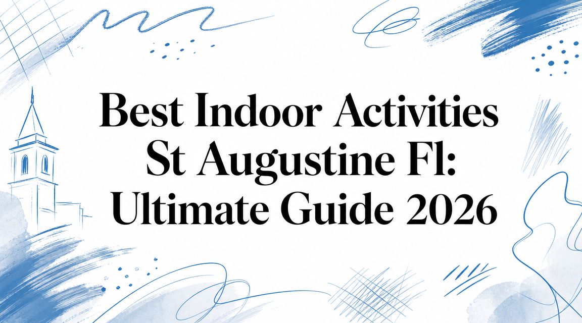 Best Indoor Activities St Augustine Fl: Ultimate Guide 2026