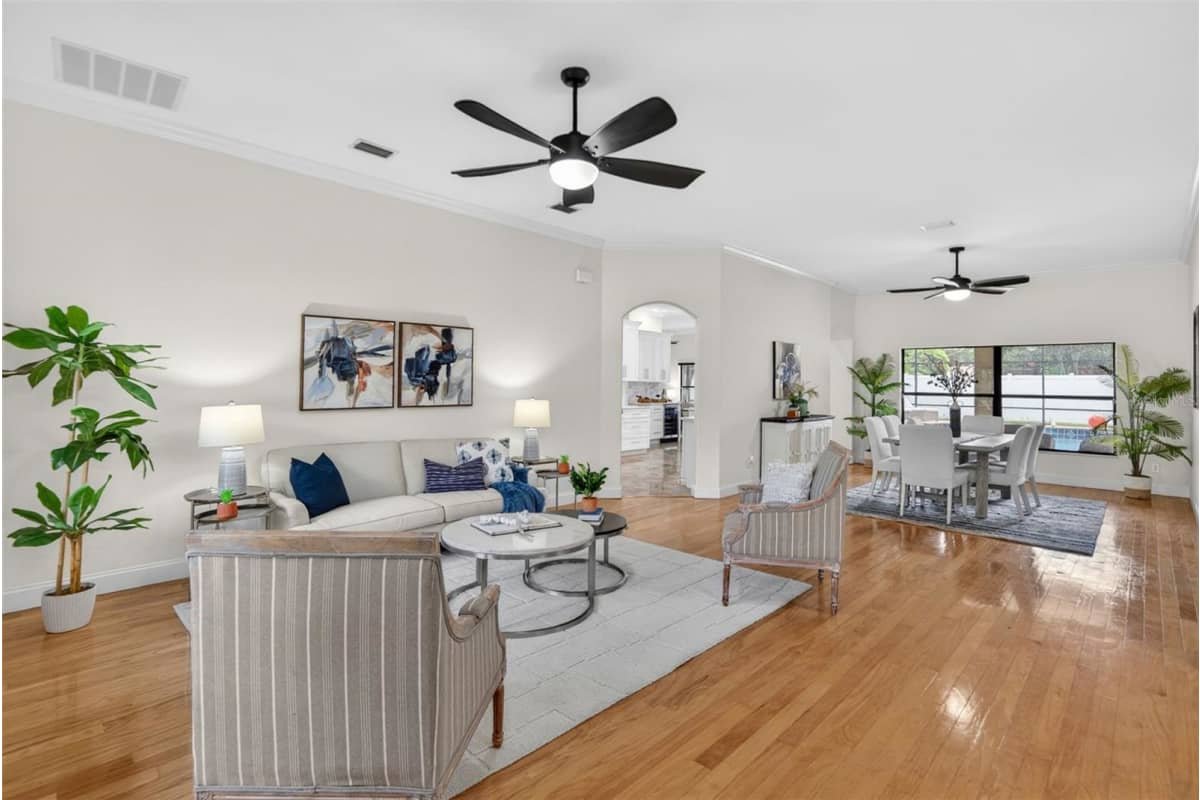 Living room, 91 Ethan Allen Drive