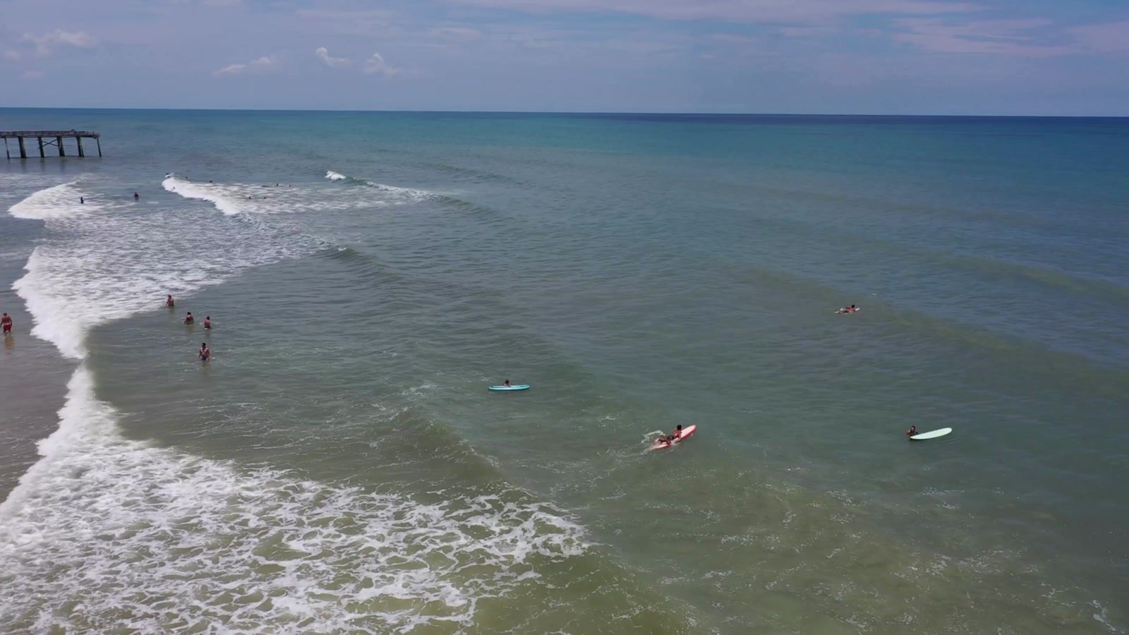 Surf along the Flagler County coast, still from Marilynn’s video